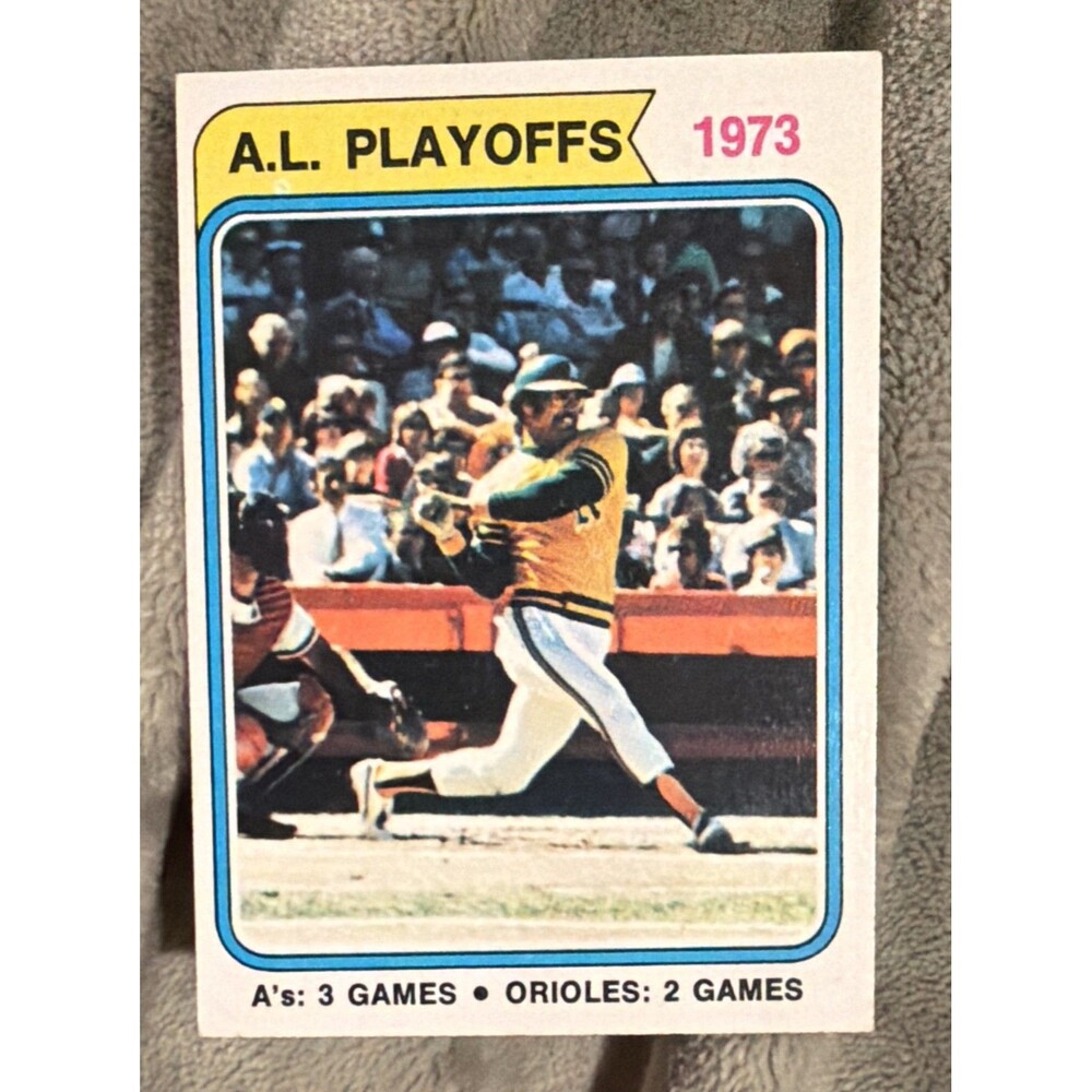 1974 Topps - A.L. Playoffs Reggie Jackson #470